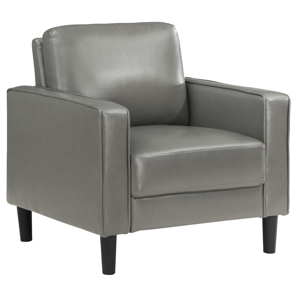 Ruth Upholstered Track Arm Accent Chair Black