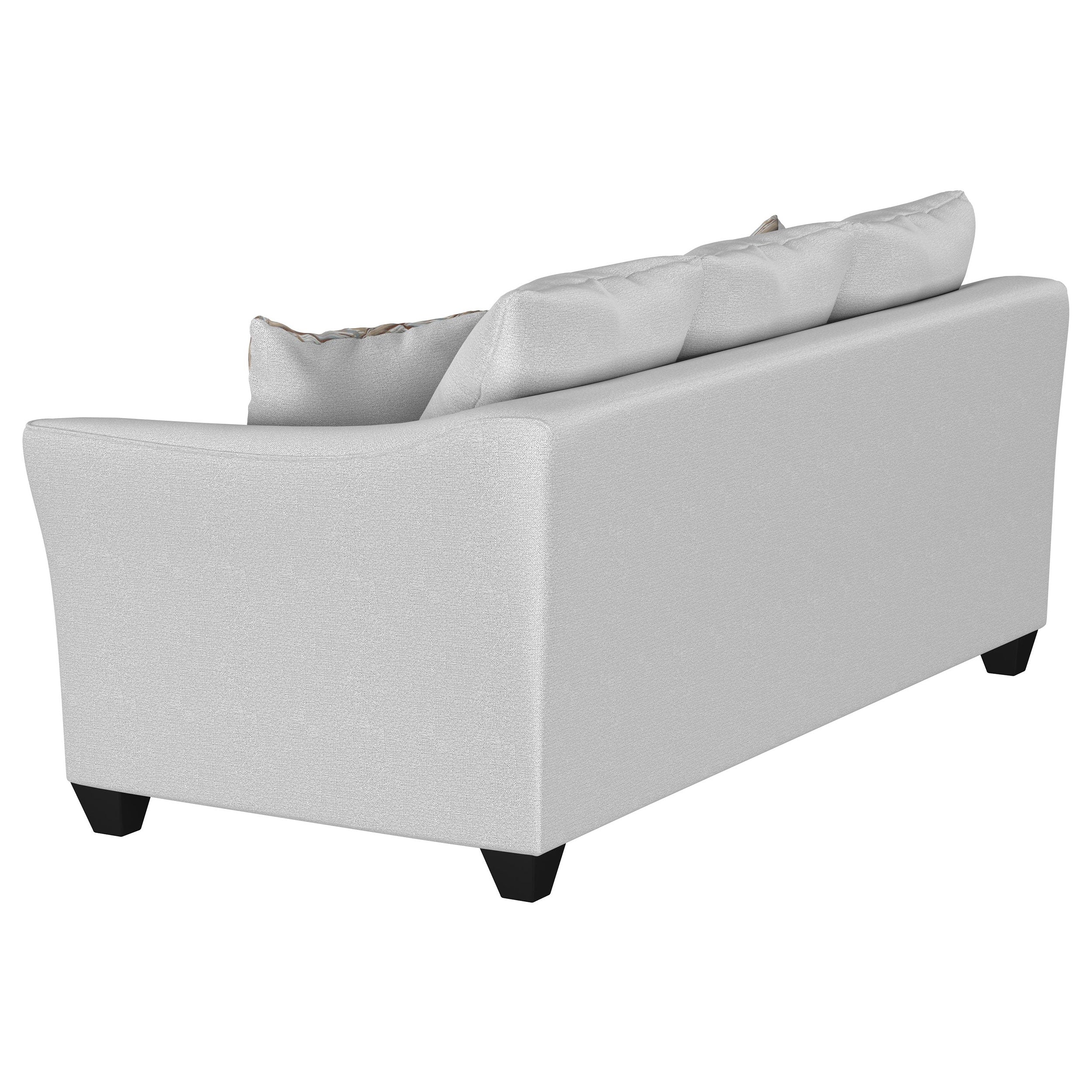 Salizar  Upholstered Flared Arm Sofa Set Grey
