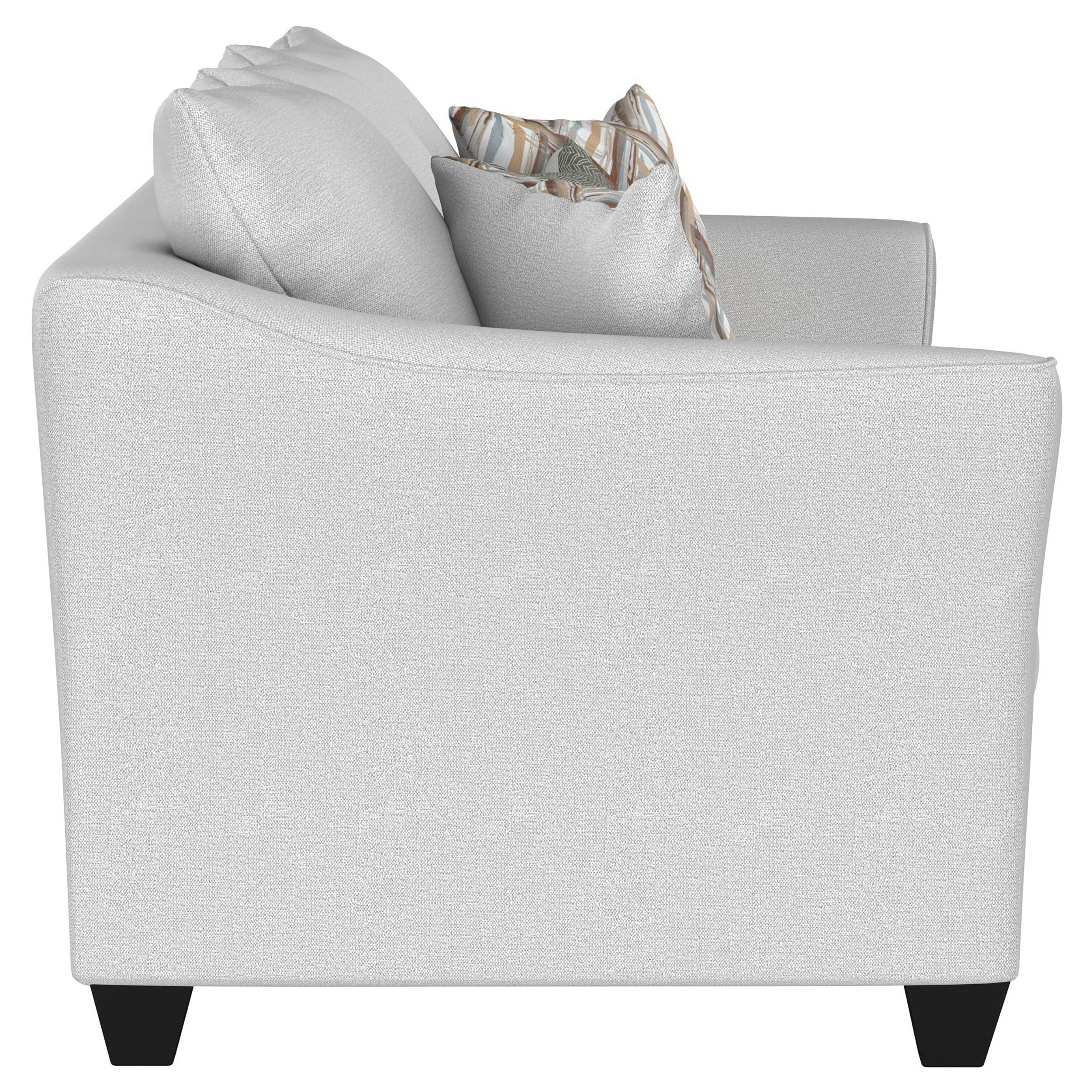 Salizar  Upholstered Flared Arm Sofa Set Grey