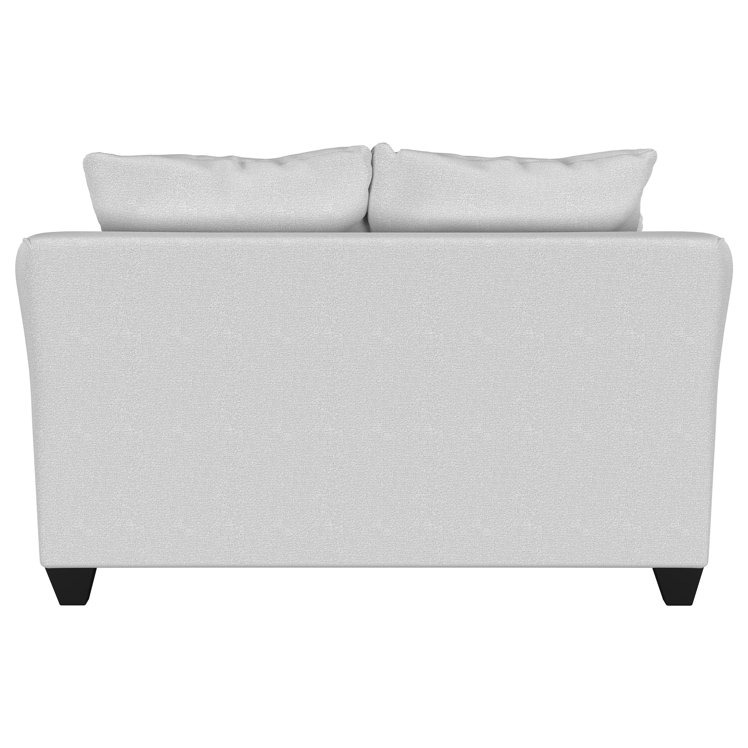 Salizar Upholstered Flared Arm Loveseat Charcoal Grey