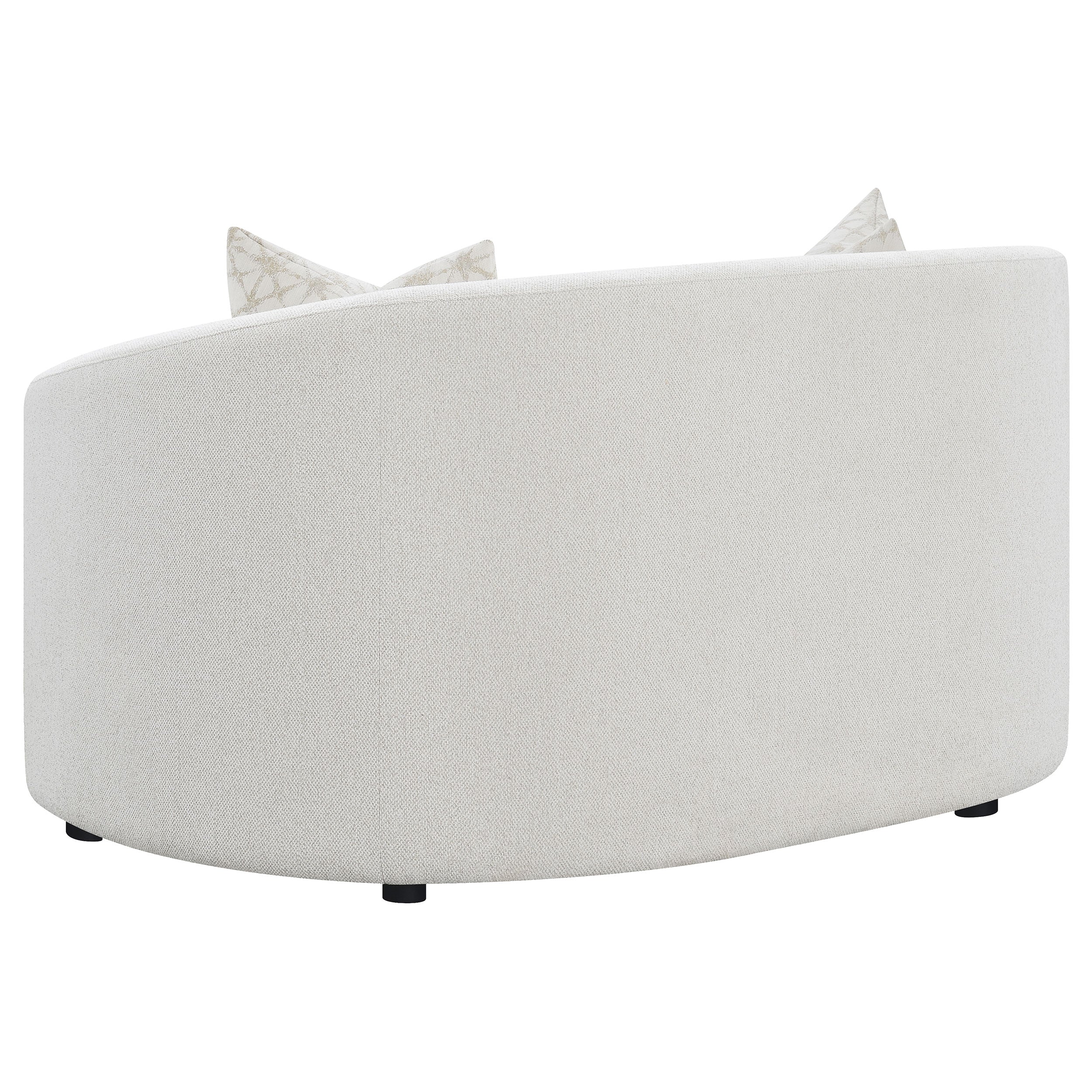 Rainn  Boucle Upholstered Sloped Arm Sofa Set Latte
