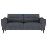 Nolan Upholstered Sloped Track Arm Sofa Charcoal