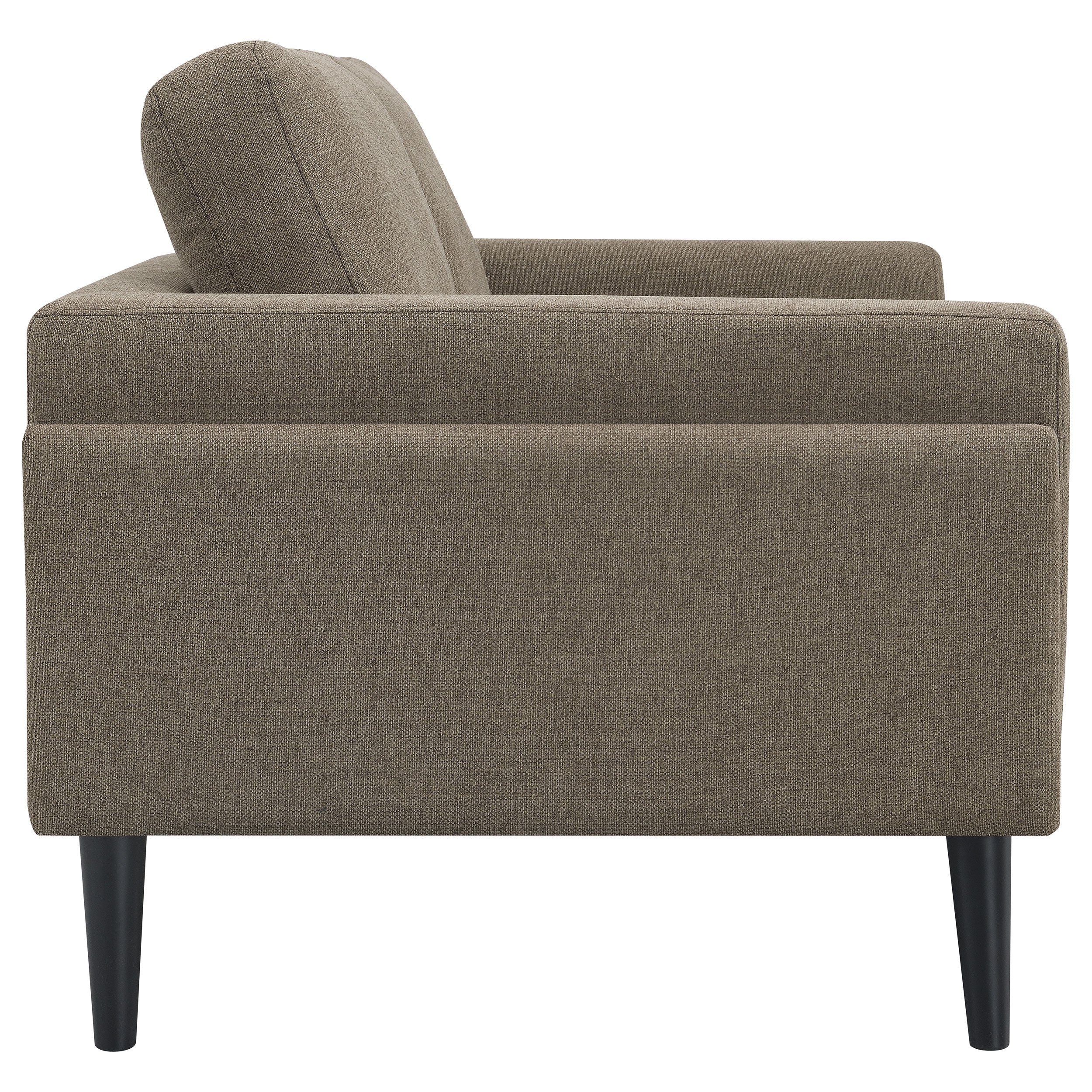 Rilynn  Upholstered Track Arm Sofa Set Brown