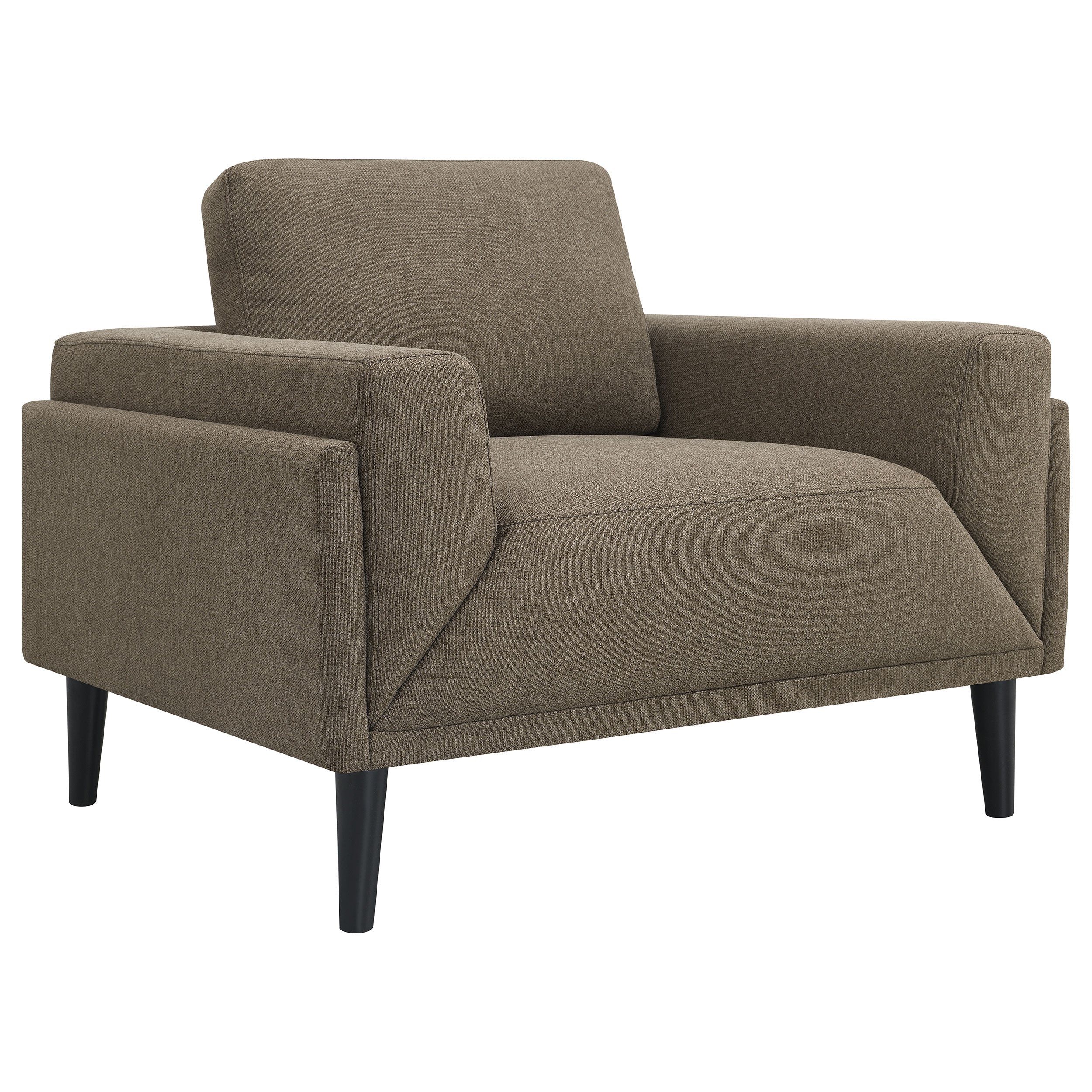 Rilynn  Upholstered Track Arm Sofa Set Brown