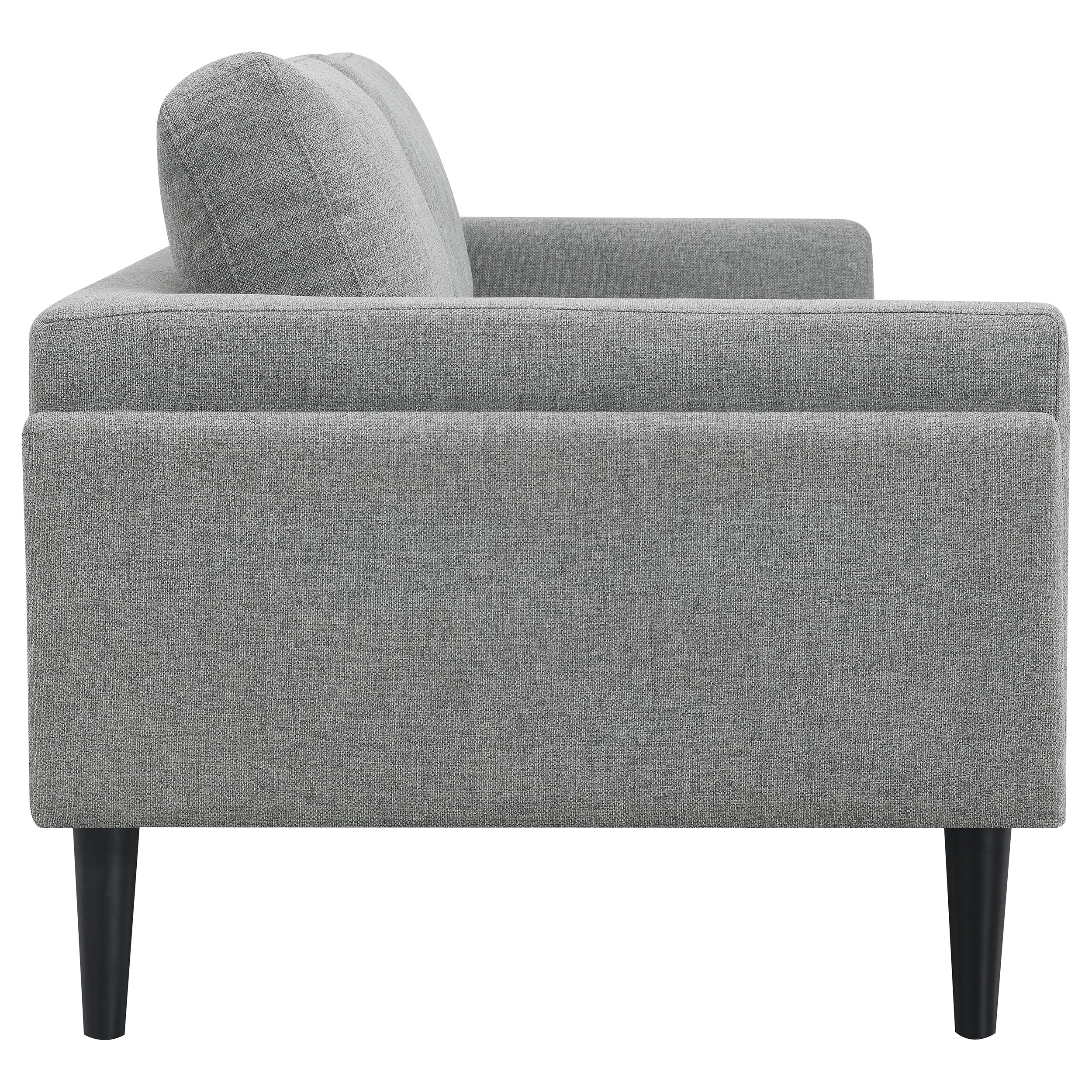 Rilynn  Upholstered Track Arm Sofa Set Brown