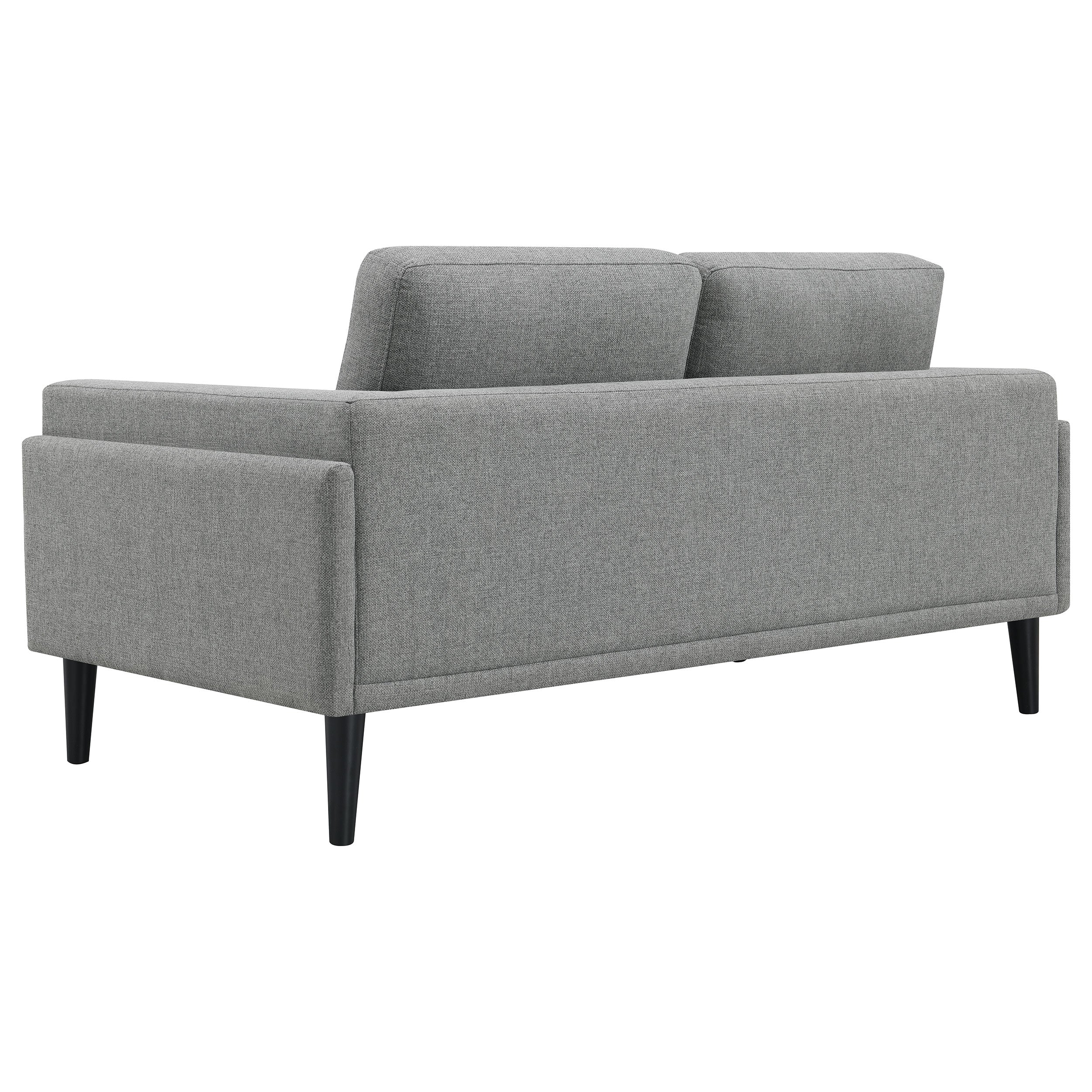 Rilynn  Upholstered Track Arm Sofa Set Brown