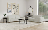 Deerhurst  Upholstered Track Arm Sofa Set Charcoal