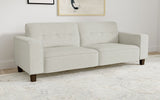 Deerhurst Upholstered Track Arm Tufted Sofa Charcoal