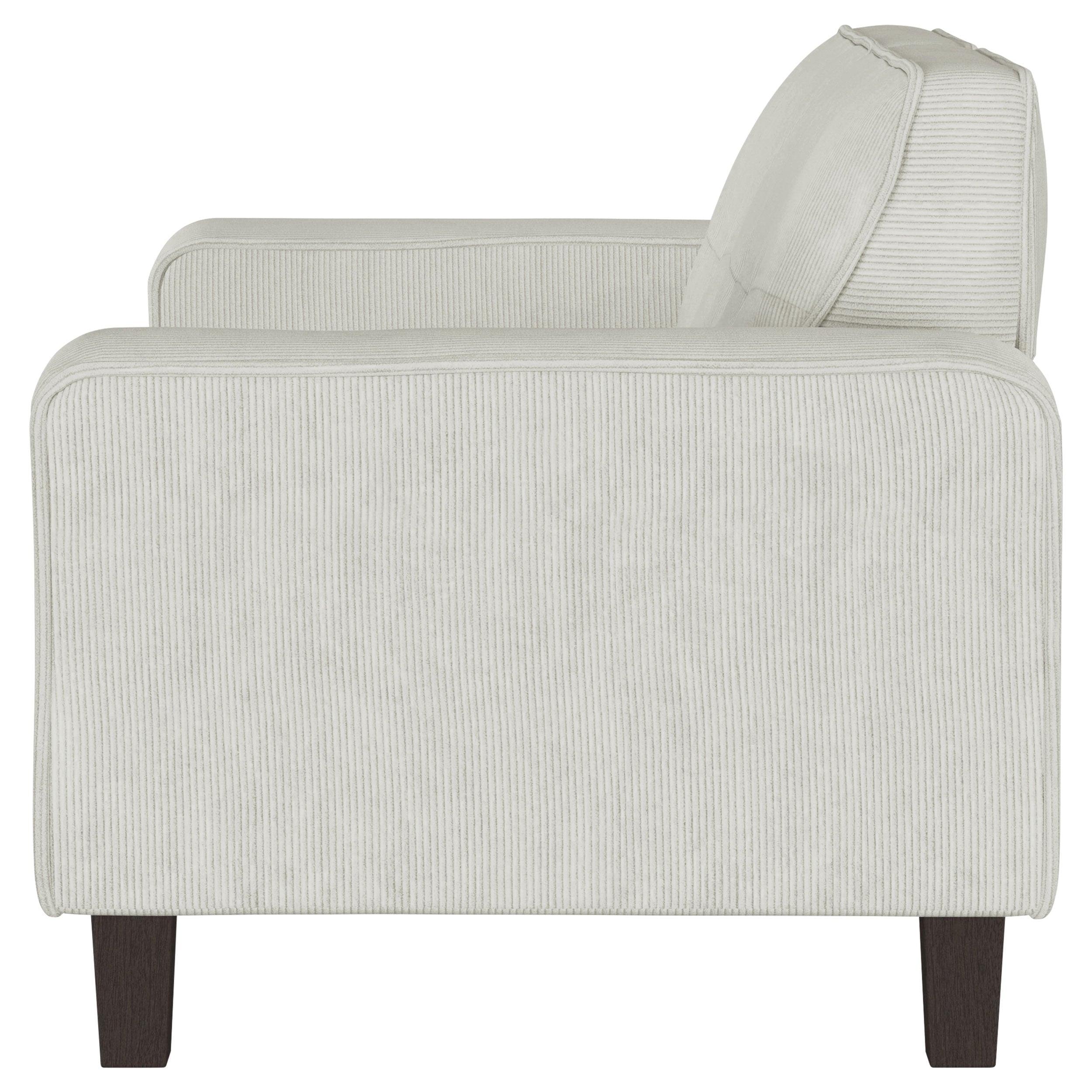 Deerhurst Upholstered Track Arm Tufted Loveseat Charcoal