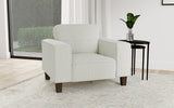 Deerhurst Upholstered Track Arm Tufted Accent Chair Charcoal