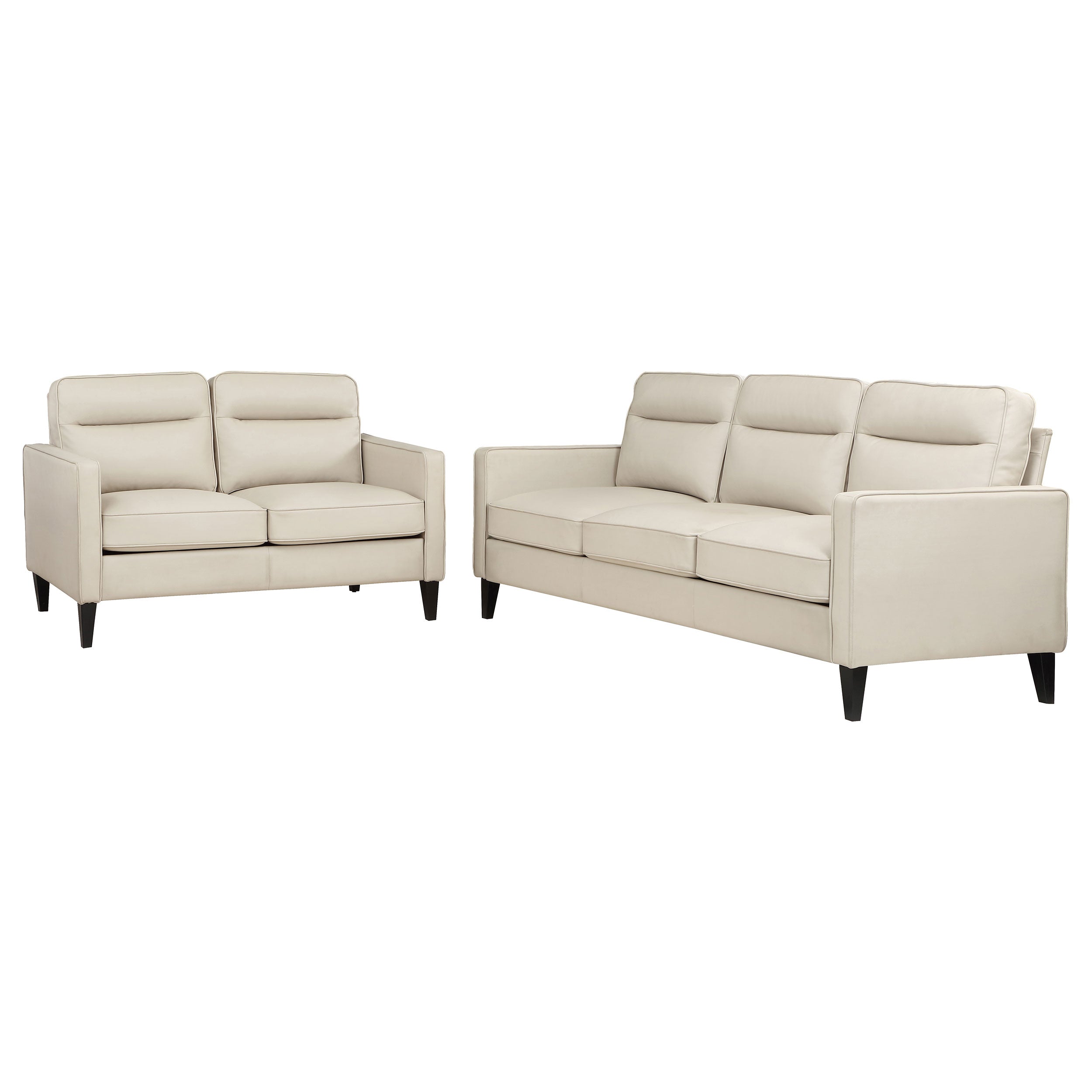 Jonah  Upholstered Track Arm Sofa Set Green