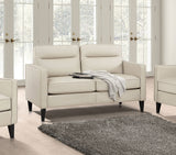 Jonah Upholstered Track Arm Loveseat Green
