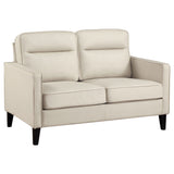 Jonah Upholstered Track Arm Loveseat Green