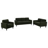Ruth  Fabric Upholstered Track Arm Sofa Matcha Green