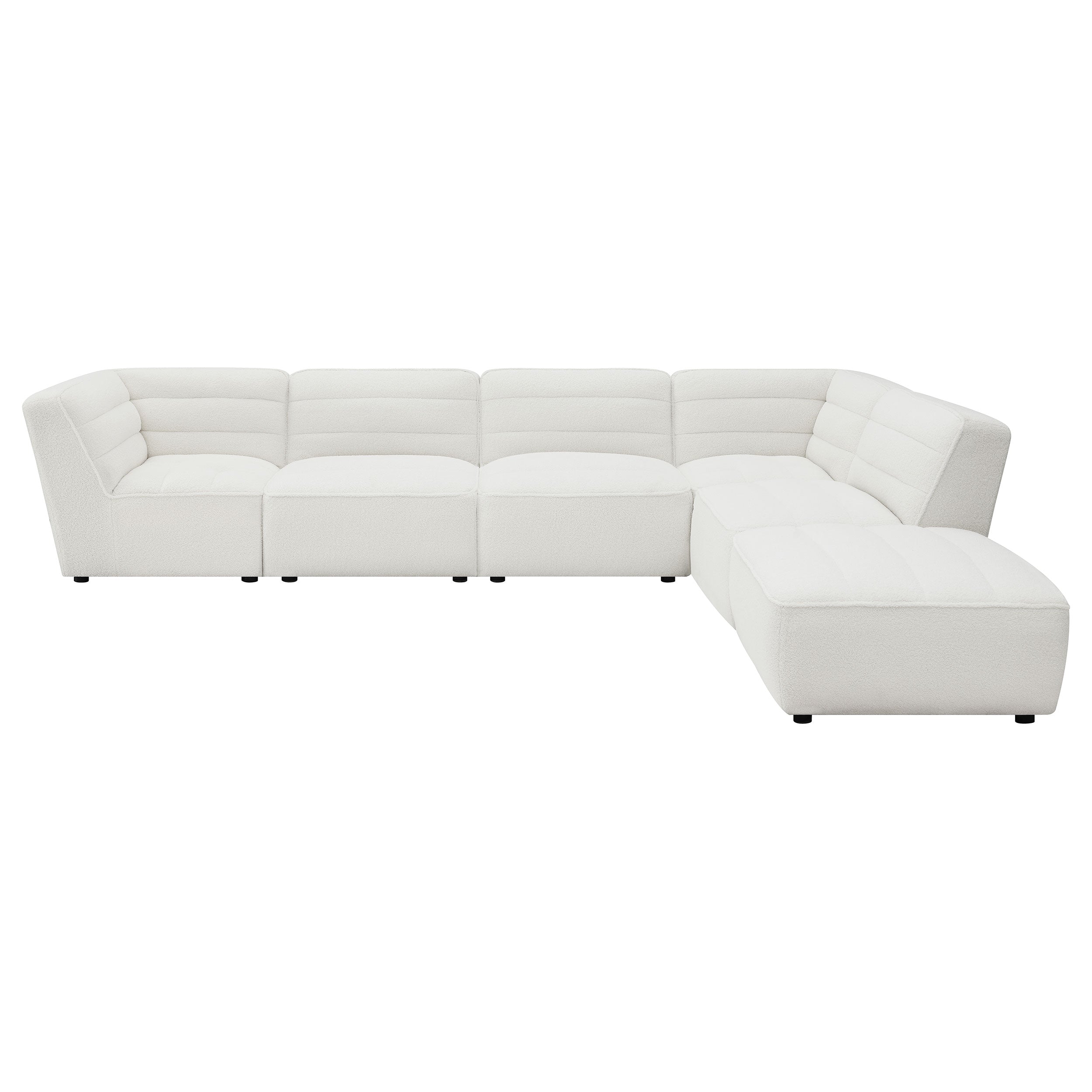 Sunny  Upholstered Modular Sectional Sofa Charcoal