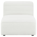 Sunny Upholstered Armless Chair Natural