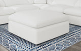 Raleigh Boucle Upholstered Ottoman Grey
