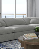 Raleigh Boucle Upholstered Armless Chair Ivory