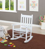 Annie Slat Back Solid Wood Kids Rocking Chair Black