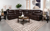 Sycamore Upholstered Power Reclining Sectional Sofa Grey