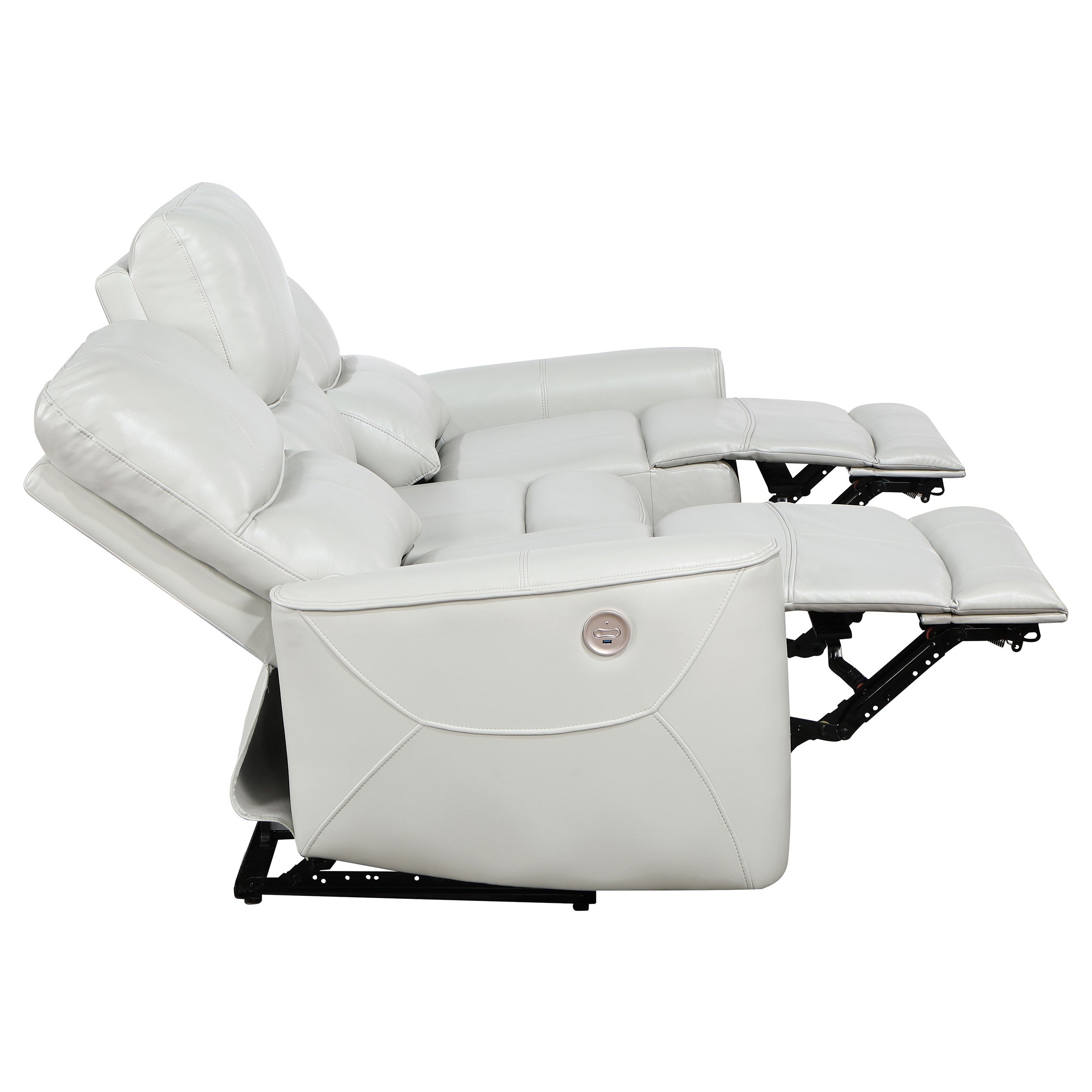 Greenfield  Power Reclining Sofa Set Dove Grey