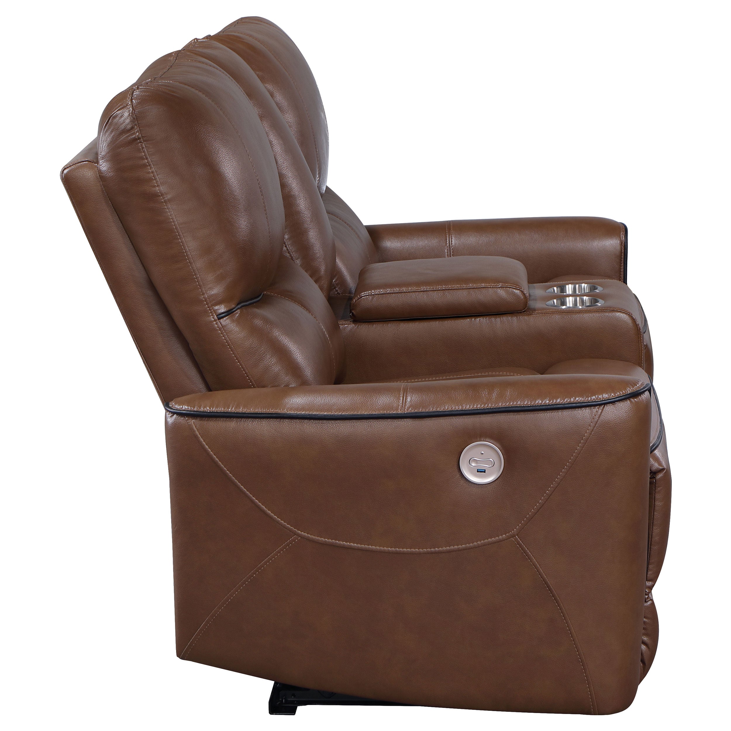 Greenfield Upholstered Power Reclining Loveseat Dove Grey