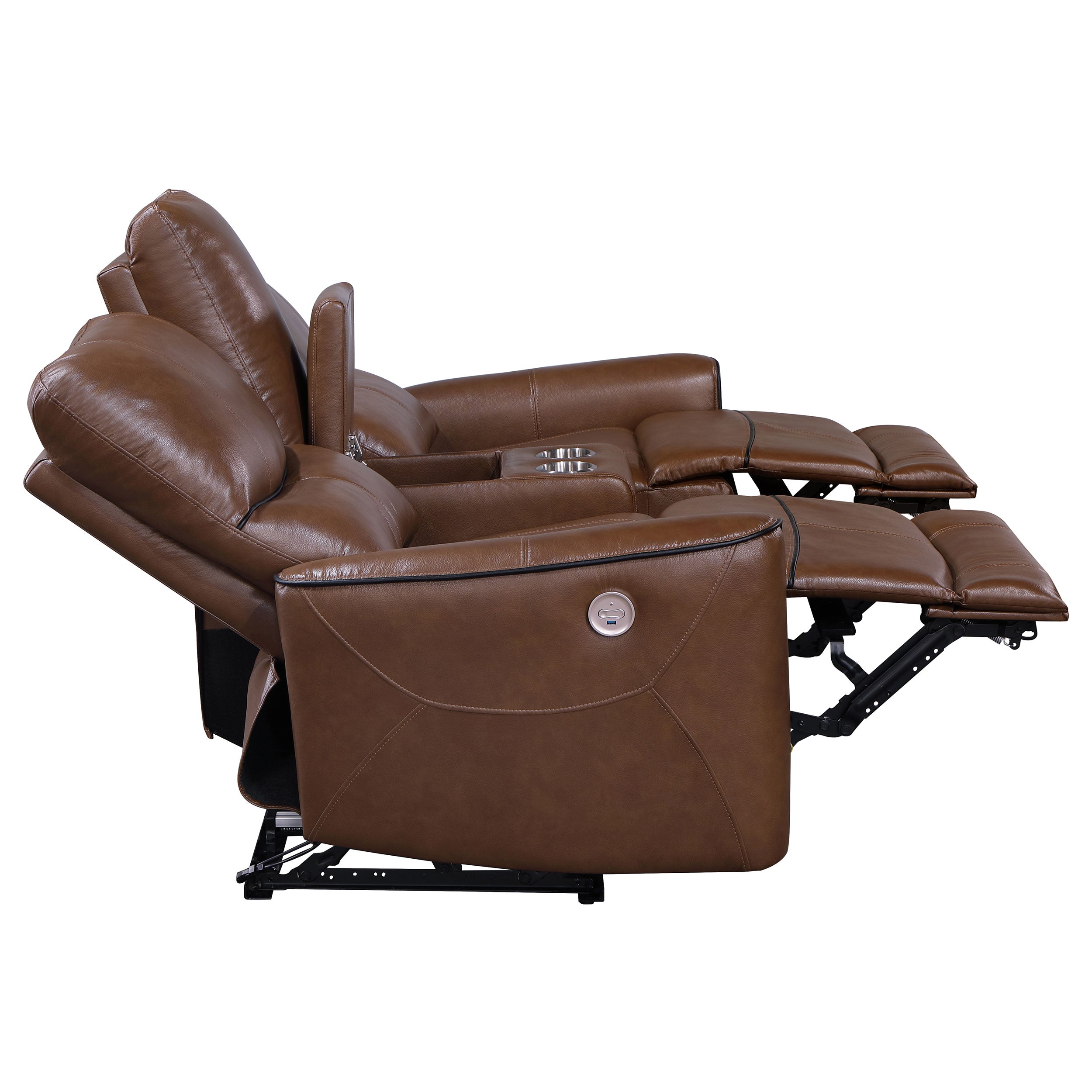 Greenfield Upholstered Power Reclining Loveseat Dove Grey