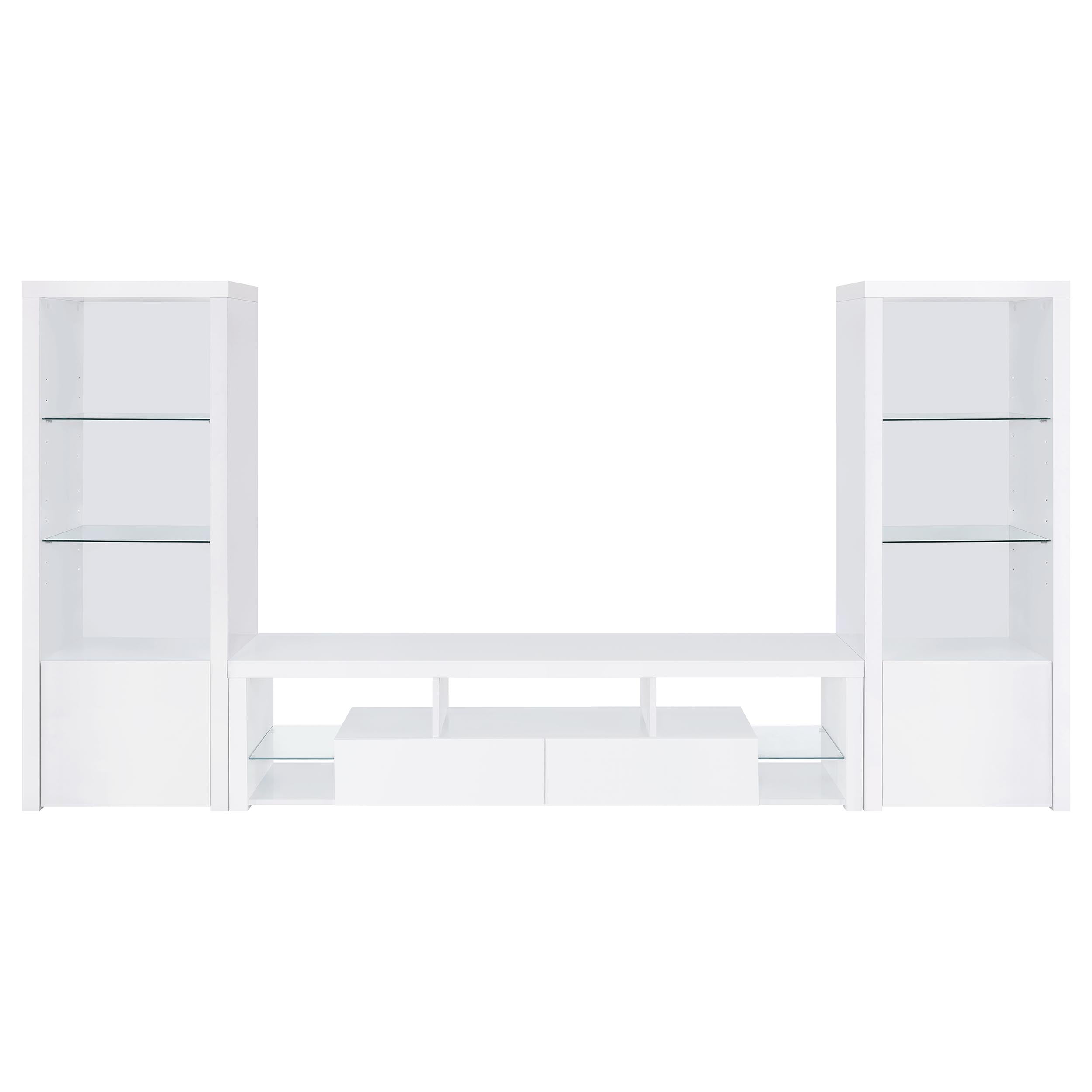 Jude  71-inch TV Entertainment Center White High Gloss