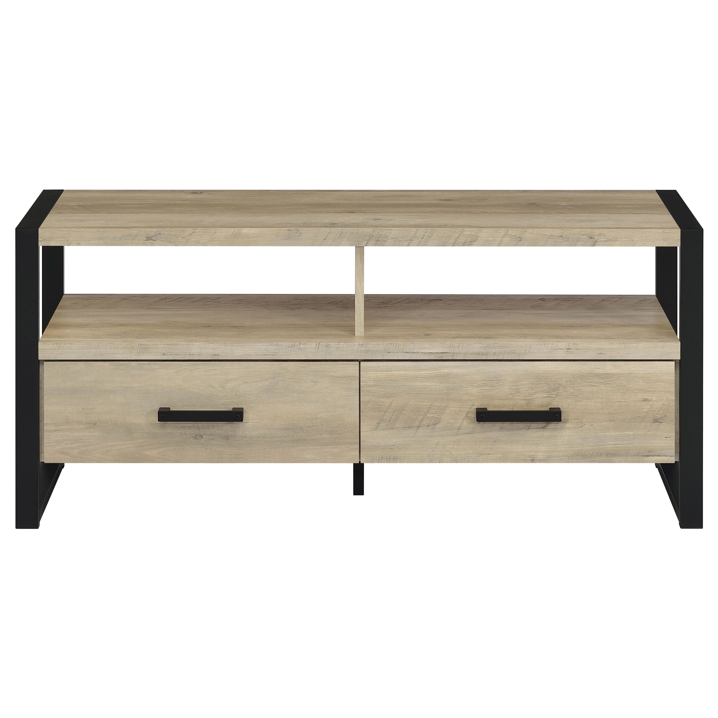 James 2-drawer Engineered Wood 48-inch TV Stand Dark Pine