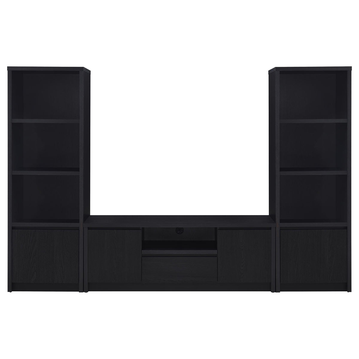 Winfield  Entertainment Center 60-inch TV Stand Black