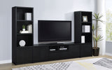 Winfield  Entertainment Center 78-inch TV Stand Black