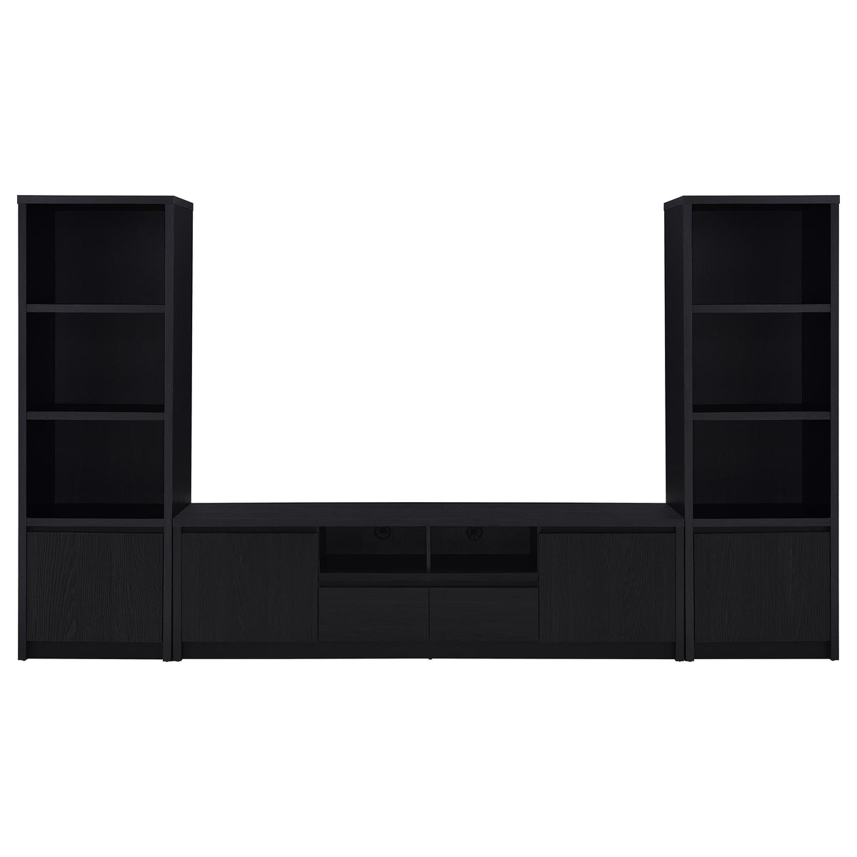 Winfield  Entertainment Center 78-inch TV Stand Black