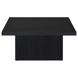 Devar Square Engineered Wood Cocktail Coffee Table Black