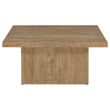 Devar Square Engineered Wood Coffee Table Mango Brown