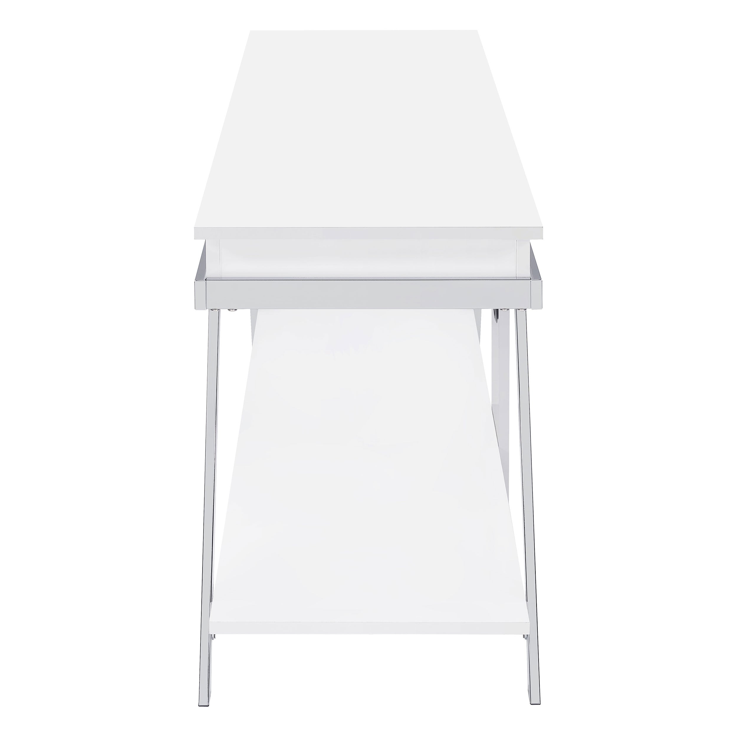 Marcia 1-drawer Wood 60-inch TV Stand White High Gloss