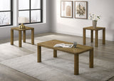 Castlewood Cocktail Coffee Table Set Brown Oak