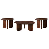 Dale  Solid Wood Coffee and End Table Set Brown
