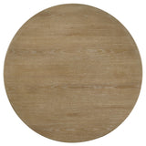 Adina 36-inch Round Wood Coffee Table Distressed Light Brown