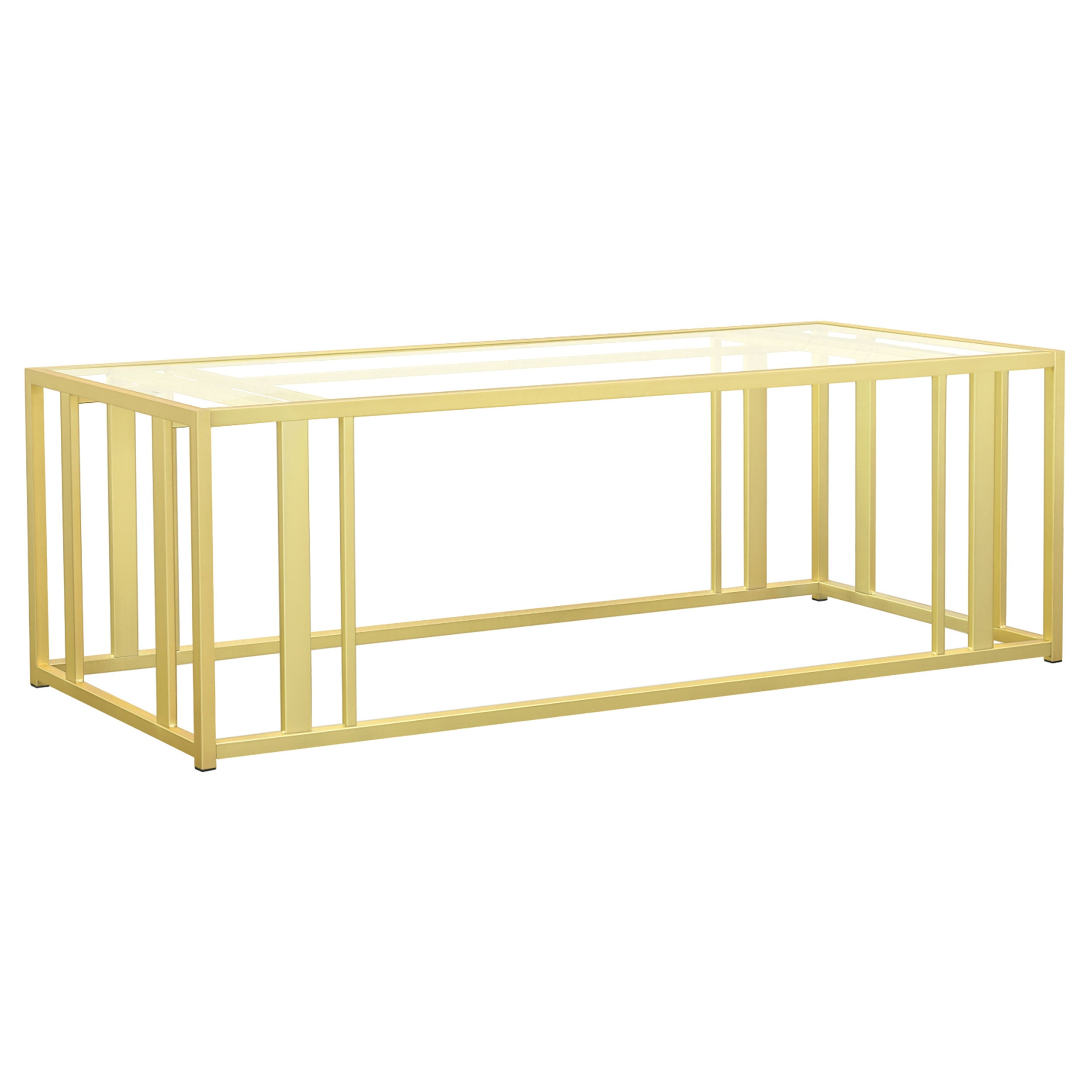 Adri Rectangular Glass Top Coffee Table