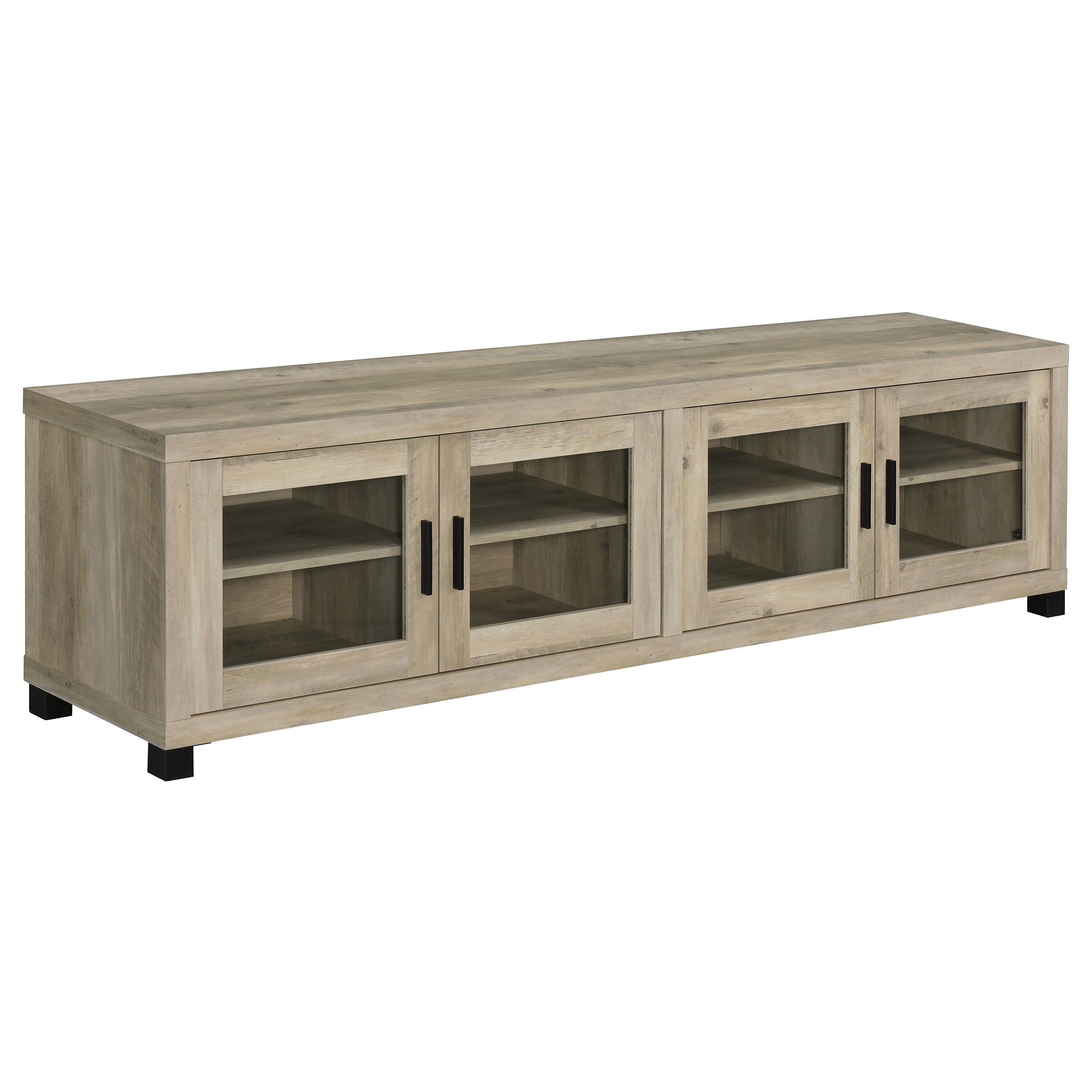 Sachin  79-inch TV Entertainment Center Antique Pine
