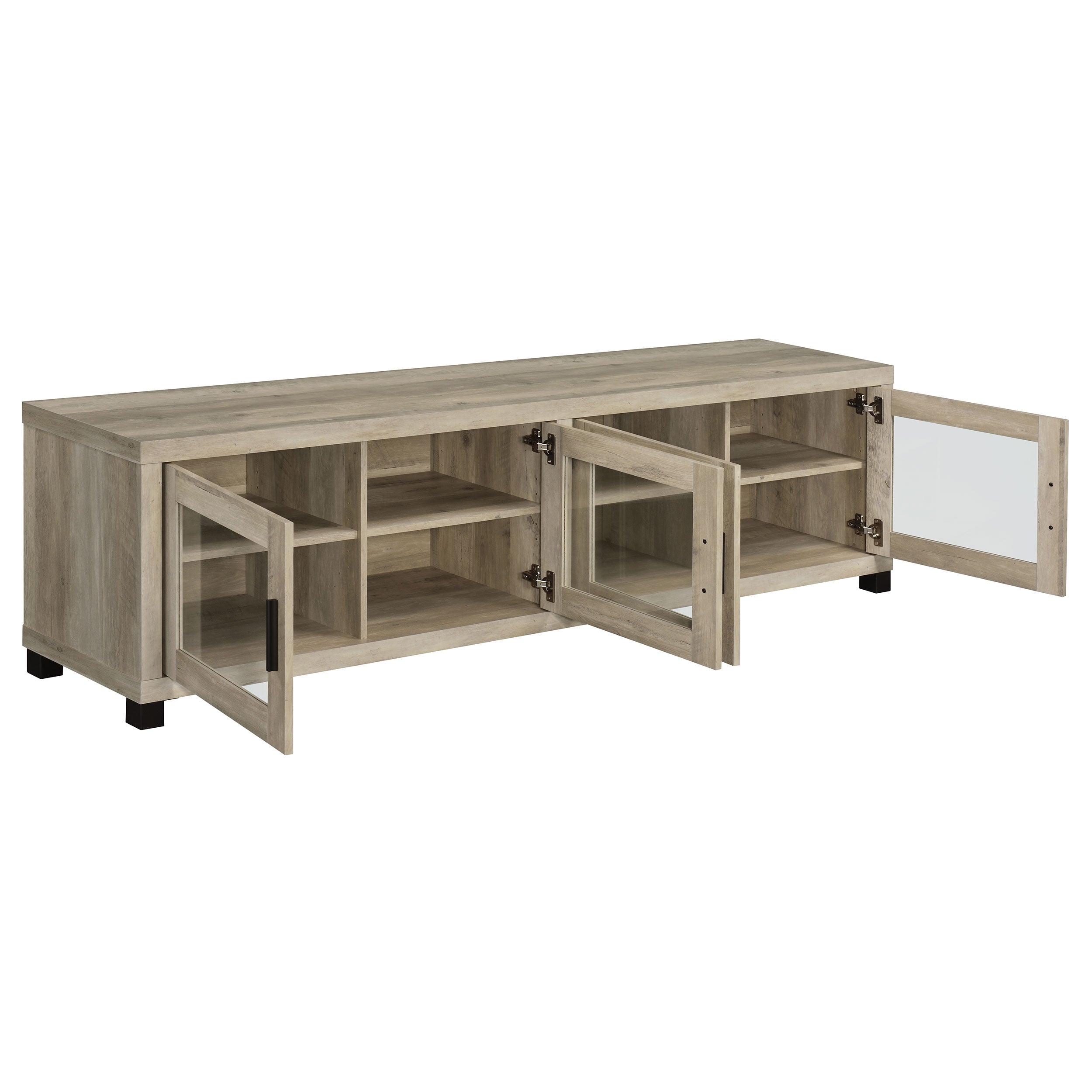 Sachin  79-inch TV Entertainment Center Antique Pine