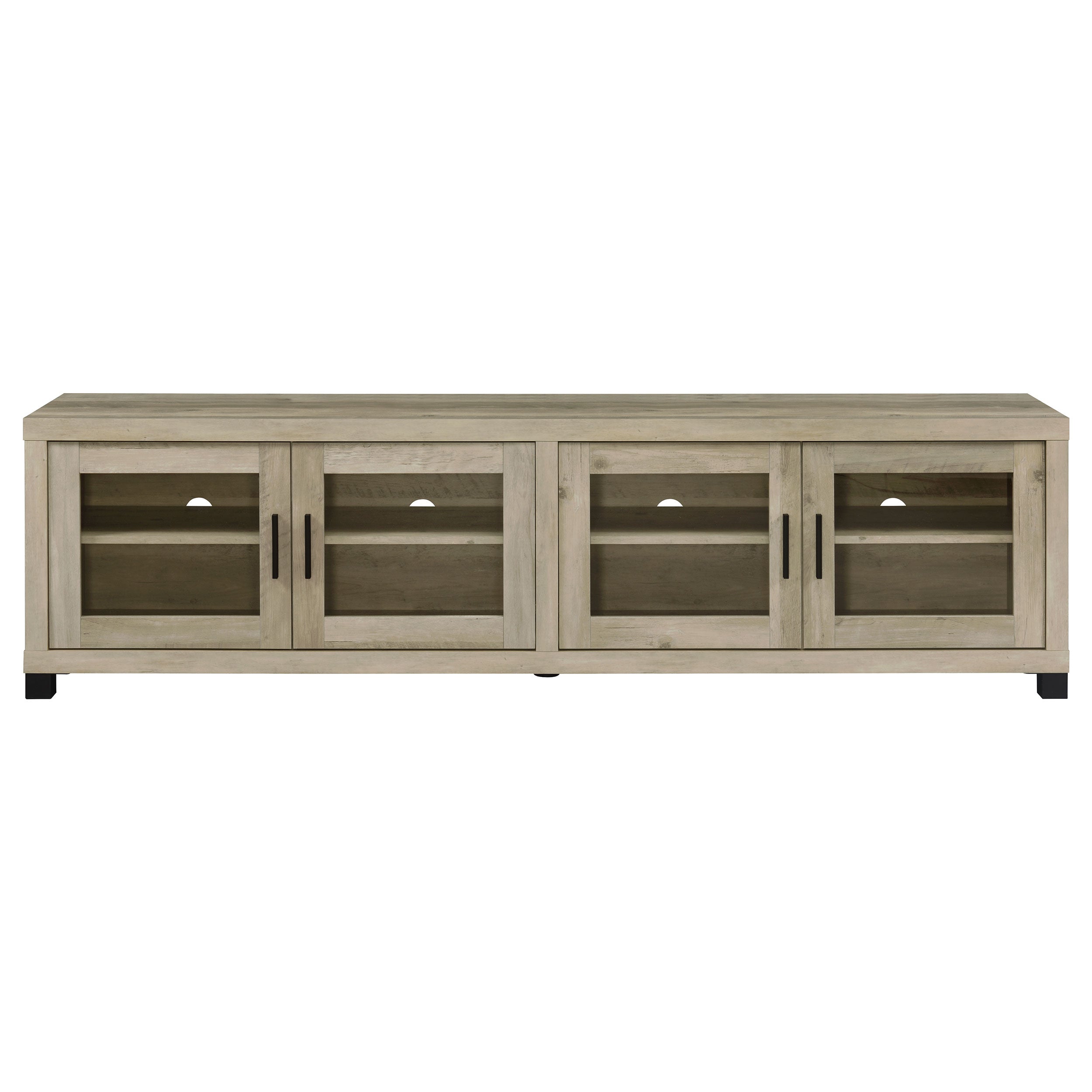 Sachin  79-inch TV Entertainment Center Antique Pine