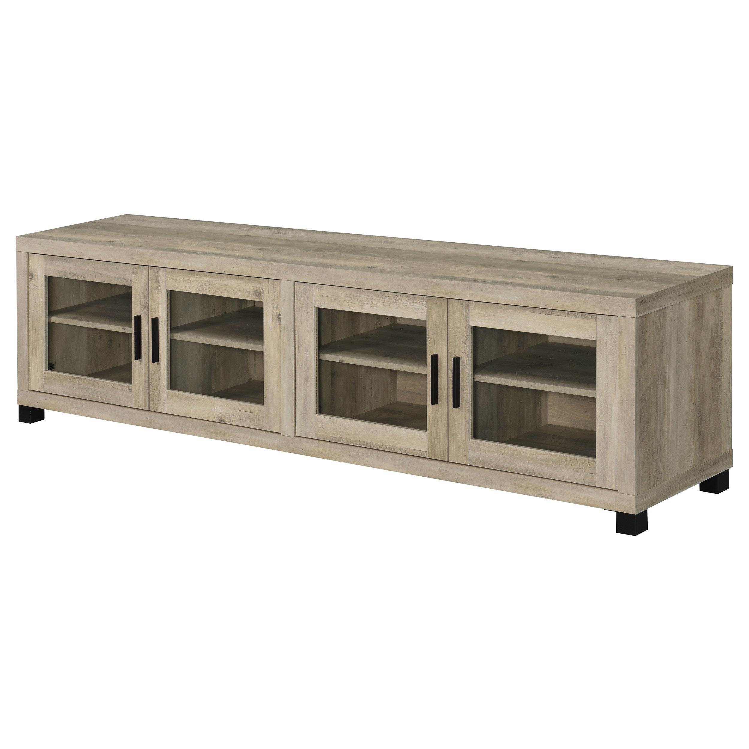 Sachin  79-inch TV Entertainment Center Antique Pine
