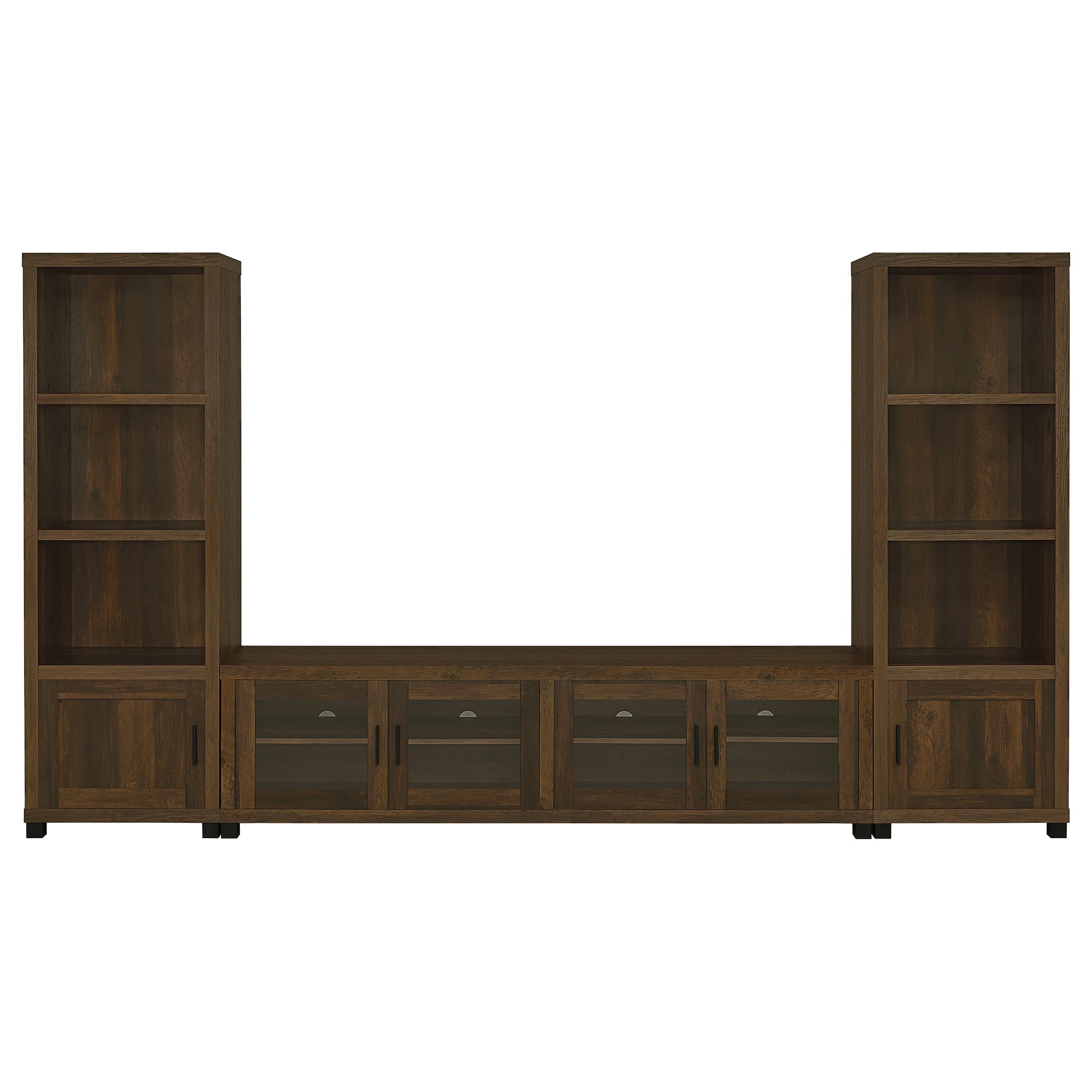 Sachin  79-inch TV Entertainment Center Antique Pine