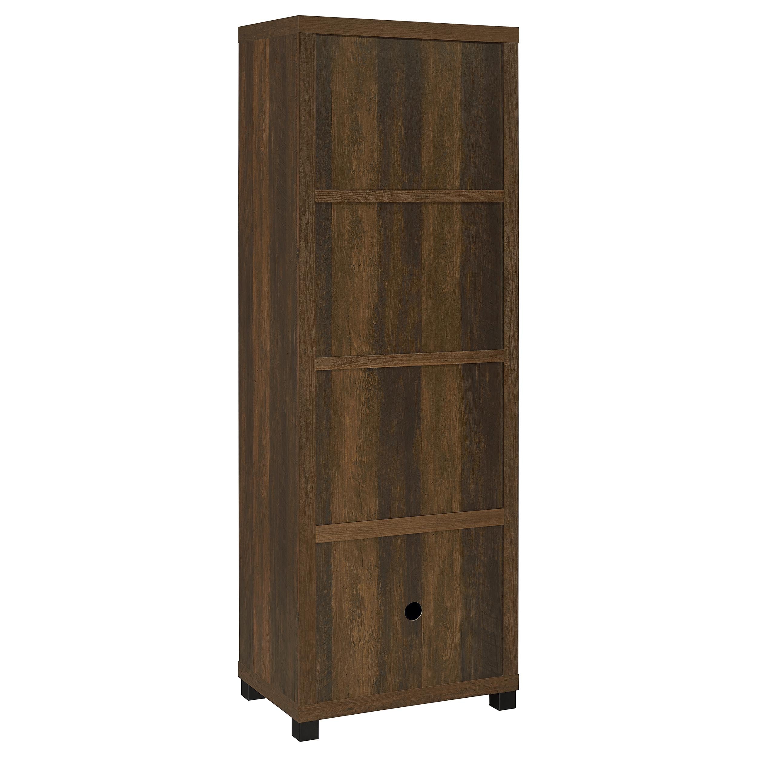 Sachin  79-inch TV Entertainment Center Antique Pine