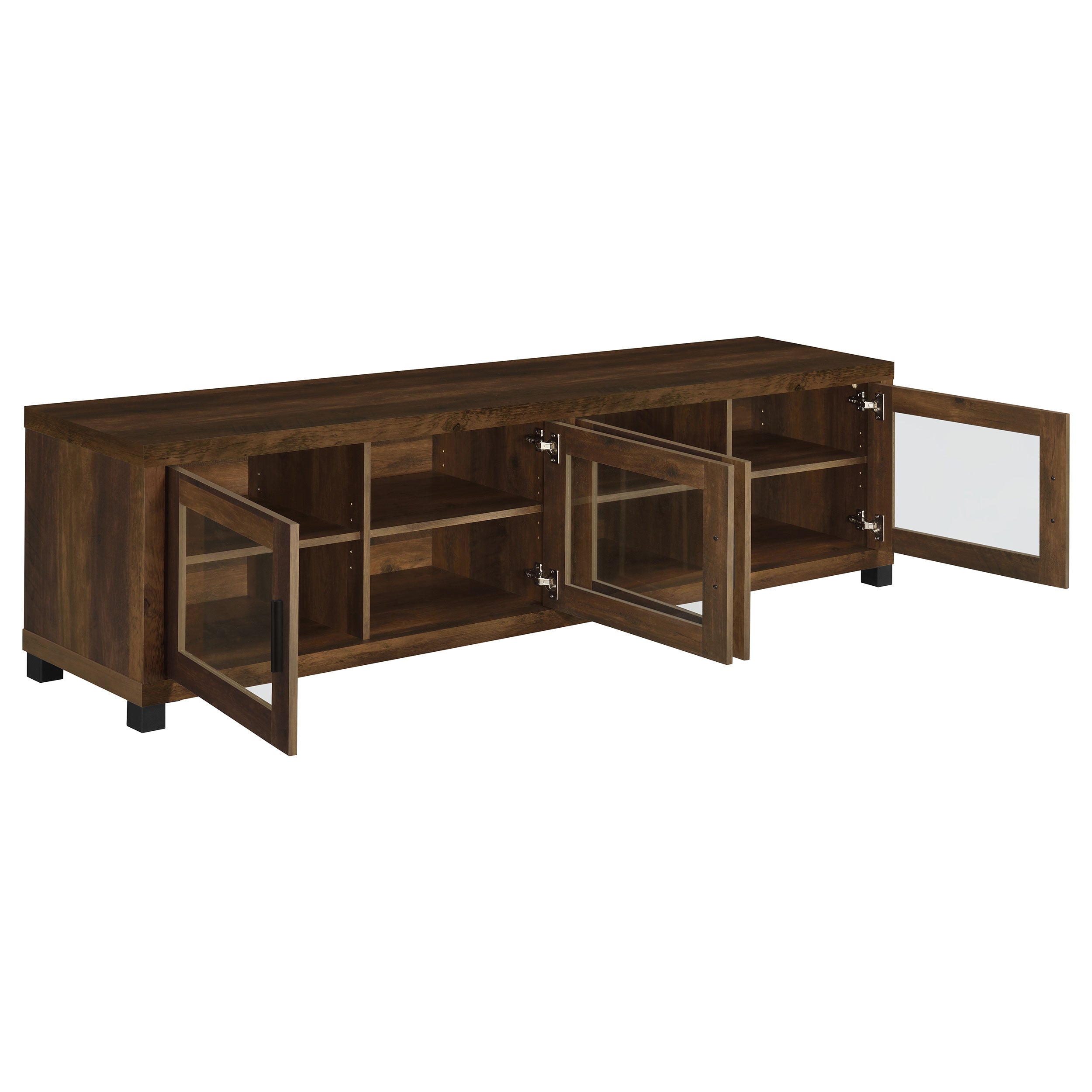 Sachin  79-inch TV Entertainment Center Antique Pine