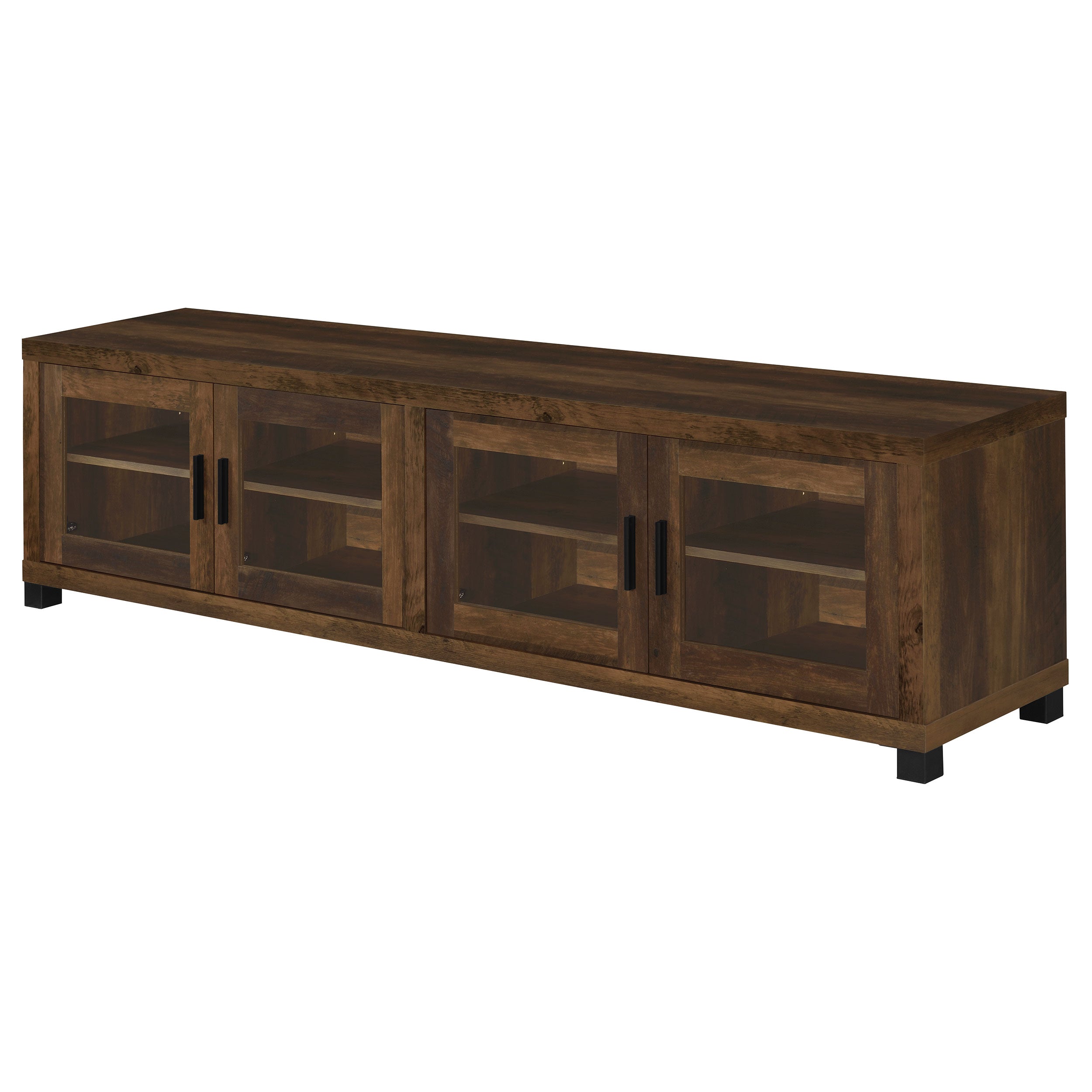 Sachin  79-inch TV Entertainment Center Antique Pine