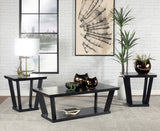 Aminta  Coffee and End Table Set Black