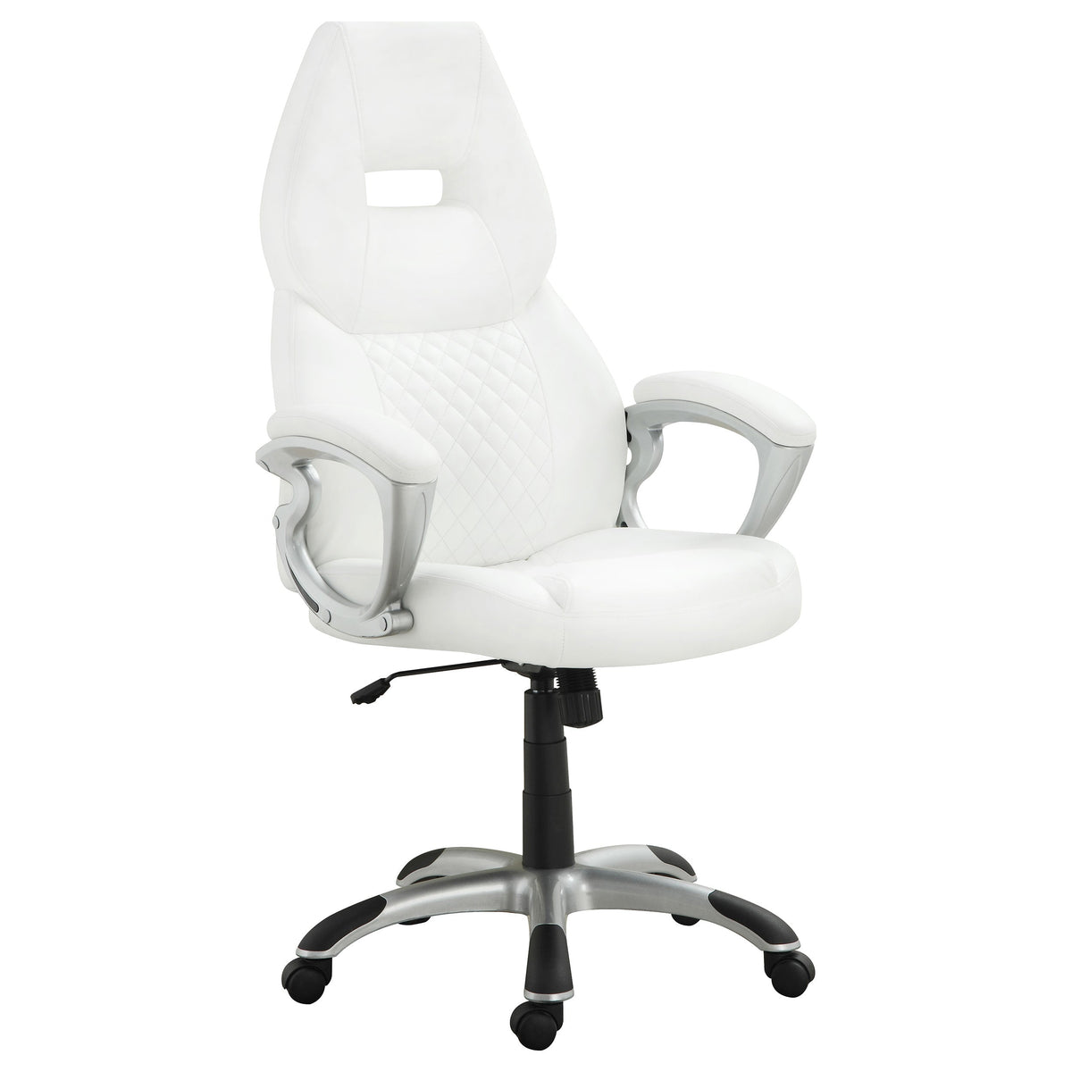 Bruce Upholstered Adjustable Home Office Desk Chair Black