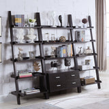 Colella  Ladder Desk and Bookcase Set Cappuccino